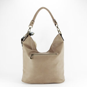 Bolso grande de color beige - Imagen 3