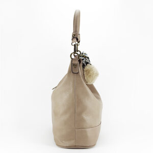 Bolso grande de color beige - Imagen 5