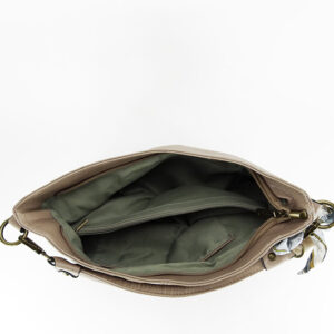 Bolso grande de color beige - Imagen 7