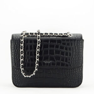 DTL3125-3 BLACK BOLSO NEGRO CON IMPRESION REPTIL - Imagen 3
