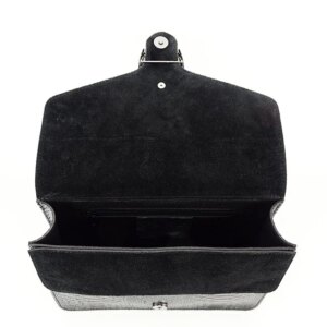 1524 BLACK BOLSO NEGRO DE PIEL - Imagen 5