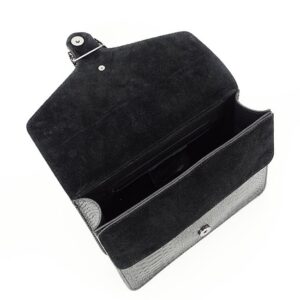 1524 BLACK BOLSO NEGRO DE PIEL - Imagen 4