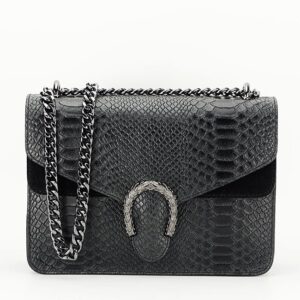 1524 BLACK BOLSO NEGRO DE PIEL - Imagen 7