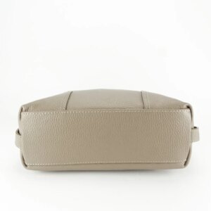 BOLSO DE HOMBRO DE PIEL NATURAL BEIGE - Imagen 8