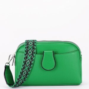 BOLSO DE HOMBRO PEQUEÑO VERDE FLORA&CO - Imagen 5