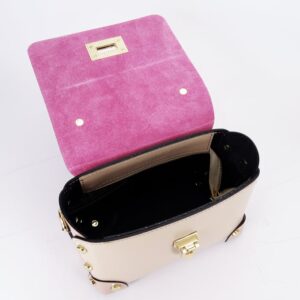 TAUPE BOLSO DE PIEL PEQUEÑO - Imagen 6