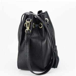 60 BOLSO NEGRO DE PIEL NATURAL - Imagen 2