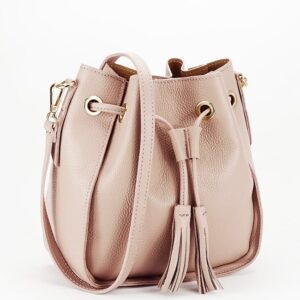 BOLSO ROSA DE PIEL NATURAL - Imagen 8