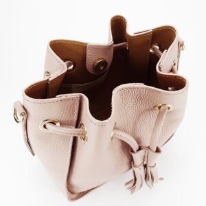 BOLSO ROSA DE PIEL NATURAL - Imagen 6