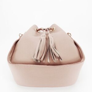 BOLSO ROSA DE PIEL NATURAL - Imagen 5