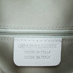 MOCHILA DE PIEL AUTENTICA COLOR CREMA - Imagen 8